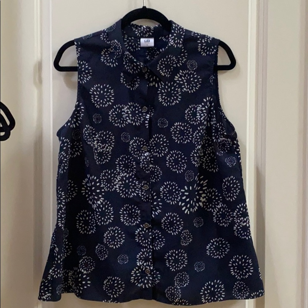 Cabi Large Peplum sleeveless top